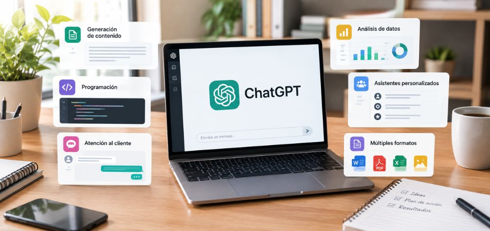 chat gpt versatilidad diferentes procesos