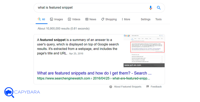 featured snippets parrafo