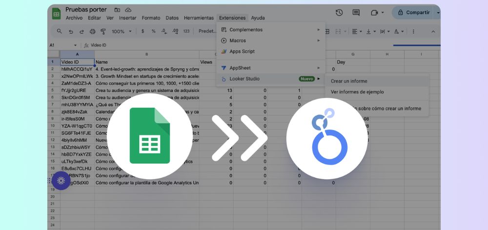 looker studio csv